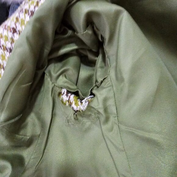 🖤 Dave Bellsey “Bellciette” Vintage 1950s Tweed Suit, Paris Design, Fur Collar - Picture 11 of 14